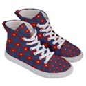 Red Begonias Women s Hi-Top Skate Sneakers View3