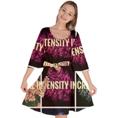 Floral Intensity Increases  Velour Kimono Dress by okhismakingart