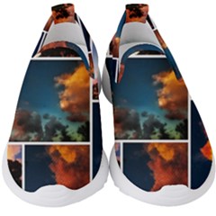 Sunset Collage Ii Kids  Slip On Sneakers by okhismakingart