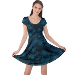 Columbine Leaves Cap Sleeve Dress by okhismakingart