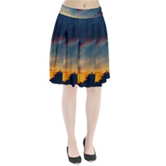 Muted Sunset Pleated Skirt by okhismakingart