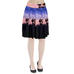 Sunflower Sunset Ii Pleated Skirt by okhismakingart