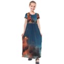 Favorite Clouds Kids  Short Sleeve Maxi Dress View1