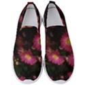 Purple Flowers with Yellow Centers Men s Slip On Sneakers View1