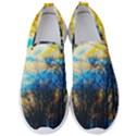 Yellow and Blue Forest Men s Slip On Sneakers View1