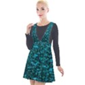 Blue-Green Queen Annes Lace Hillside Plunge Pinafore Velour Dress View1