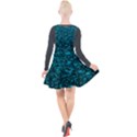 Blue-Green Queen Annes Lace Hillside Plunge Pinafore Velour Dress View2