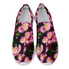 Pink Flower Bushes Women s Slip On Sneakers by okhismakingart