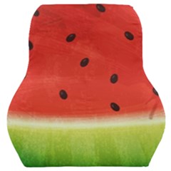 Juicy Paint Texture Watermelon Red And Green Watercolor Car Seat Back Cushion  by genx