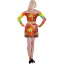 Background Abstract Color Form Off Shoulder Top with Mini Skirt Set View2