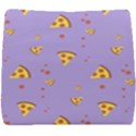 Pizza Pattern Violet pepperoni cheese funny slices Seat Cushion View1