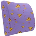 Pizza Pattern Violet pepperoni cheese funny slices Seat Cushion View2