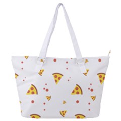 Pizza Pattern Pepperoni Cheese Funny Slices Full Print Shoulder Bag by genx