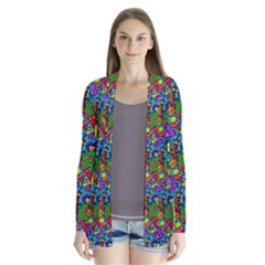 Graffiti 3 1 Drape Collar Cardigan by ArtworkByPatrick