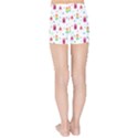 Popsicle Juice Watercolor with fruit berries and cherries summer pattern Kids  Sports Shorts View2