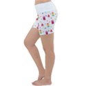 Popsicle Juice Watercolor with fruit berries and cherries summer pattern Lightweight Velour Yoga Shorts View2