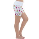 Popsicle Juice Watercolor with fruit berries and cherries summer pattern Lightweight Velour Yoga Shorts View3