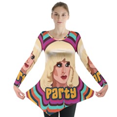 Katya Zamolodchikova Logo Long Sleeve Tunic  by milliahood