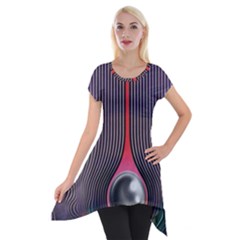 Tame Impala Short Sleeve Side Drop Tunic by milliahood