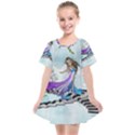 Cute Fairy Dancing On A Piano Kids  Smock Dress View1