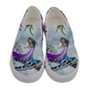 Cute Fairy Dancing On A Piano Women s Canvas Slip Ons View1