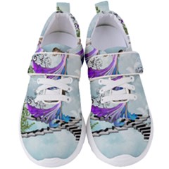 Cute Fairy Dancing On A Piano Women s Velcro Strap Shoes by FantasyWorld7