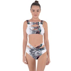 Lion King Head Bandaged Up Bikini Set  by Sudhe