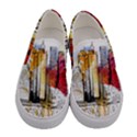 New York City Skyline Vector Illustration Women s Canvas Slip Ons View1