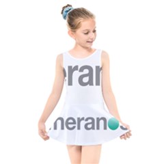 Theranos Logo Kids  Skater Dress Swimsuit by milliahood