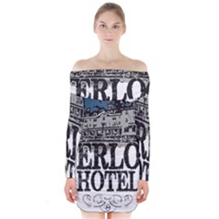 The Overlook Hotel Merch Long Sleeve Off Shoulder Dress by milliahood