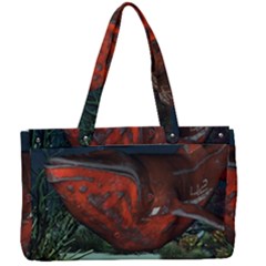 Awesome Mechanical Whale In The Deep Ocean Canvas Work Bag