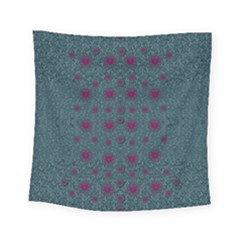 Lovely Ornate Hearts Of Love Square Tapestry (small) by pepitasart