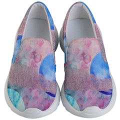 Abstract Clouds And Moon Kids  Lightweight Slip Ons by charliecreates