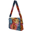 Stained Glass Roses Full Print Messenger Bag View2