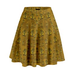 Freedom And Spectacular Butterflies High Waist Skirt by pepitasart