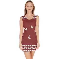 Heart Love Butterflies Animal Bodycon Dress by HermanTelo