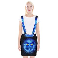 Monster Blue Attack Braces Suspender Skirt by HermanTelo