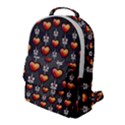 Love Heart Background Valentine Flap Pocket Backpack (Large) View1