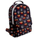 Love Heart Background Valentine Flap Pocket Backpack (Large) View2