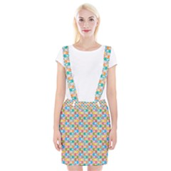 Seamless Pattern Background Abstract Rainbow Braces Suspender Skirt by HermanTelo