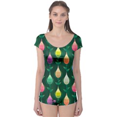 Tulips Seamless Pattern Background Boyleg Leotard  by HermanTelo