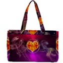 Flame Heart Smoke Love Fire Canvas Work Bag View2