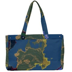 Map Geography World Canvas Work Bag