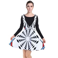 Star Illusion Mandala Plunge Pinafore Dress by HermanTelo