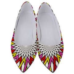 Sun Abstract Mandala Women s Low Heels by HermanTelo