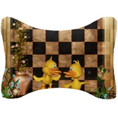 Cute Little Ducks Seat Head Rest Cushion by FantasyWorld7