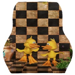 Cute Little Ducks Car Seat Back Cushion  by FantasyWorld7