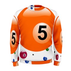 Billiard Ball Ball Game Pink Orange Men s Sweatshirt by HermanTelo