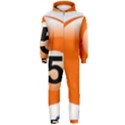 Billiard Ball Ball Game Pink Orange Hooded Jumpsuit (Men)  View1