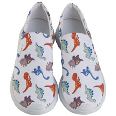 Pattern Dinosaurs Women s Lightweight Slip Ons by HermanTelo